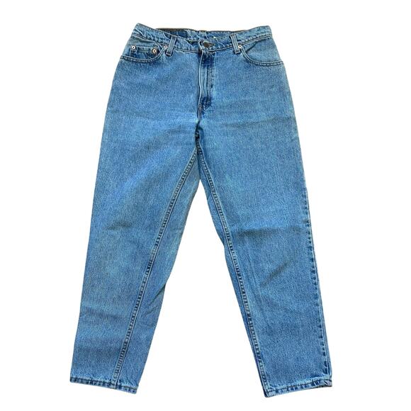 Vintage Levi's Jeans 550 Relaxed FIt Tapered Leg High Rise Mom Medium Wash 12 P - Picture 3 of 15